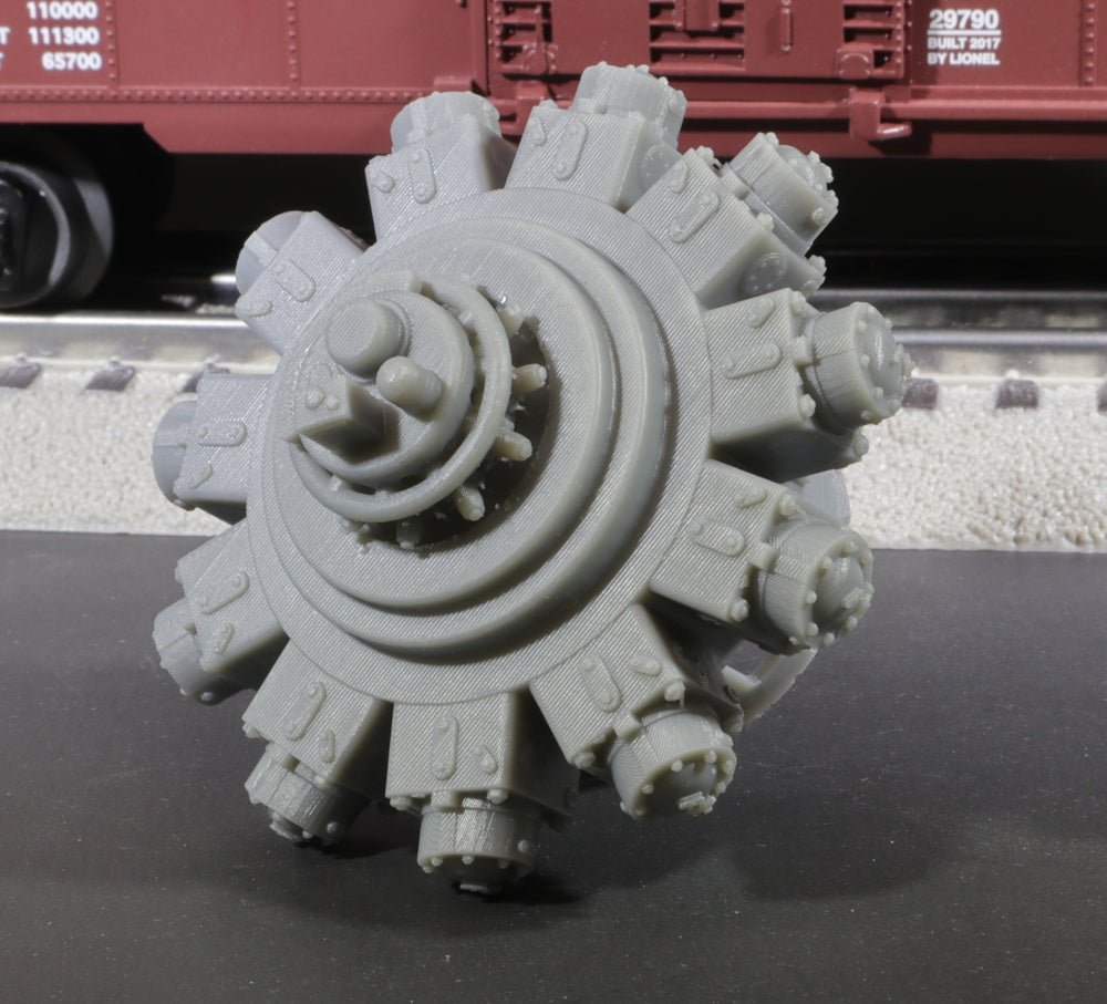 Details about   N Scale 1655HP Nordberg 11cyl Industrial Radial Engine Load Grey 