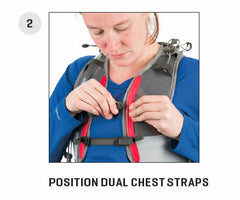 2. position dual chest straps