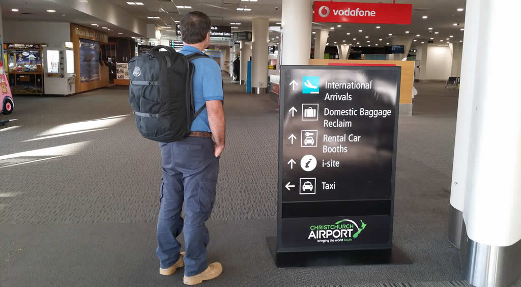 Osprey Farpoint 40 Litre Travel Backpack at Airport