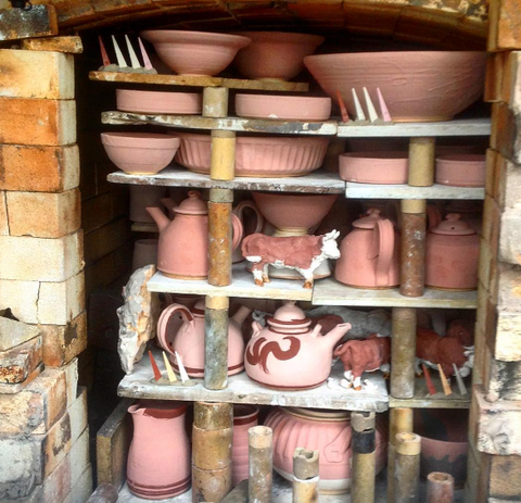 Kiln wood fired Malcolm Turner ceramics