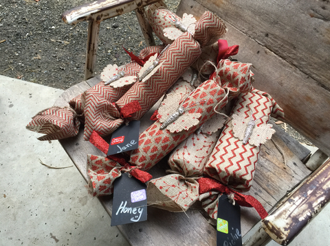 home made christmas crackers with gifts inside