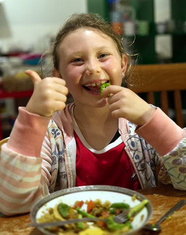 Healthy, happy food loving kids Gareth Vanderhope