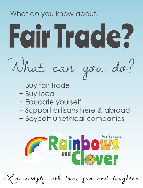Fair Trade Month October 2018 Rainbows and Clover