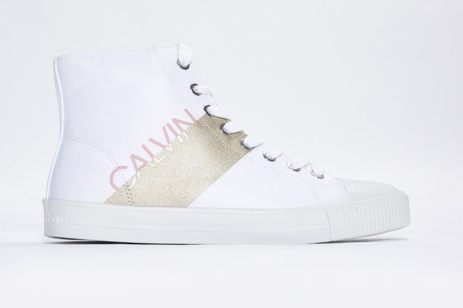 white ankle trainers