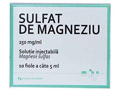 sulfat de magneziu 250 mg/ ml
