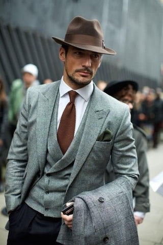Fedora and suit