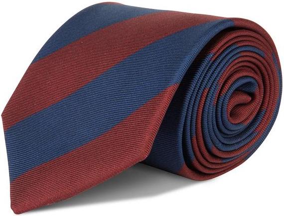 Red & Navy Silk Tie