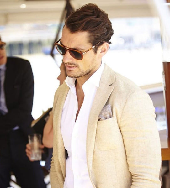Linen Suit And Pocket Square