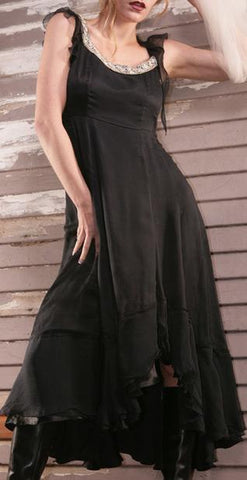 Nataya dresses in black