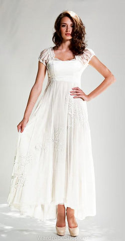 Vintage Empire dress in Ivory