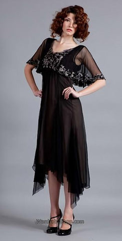Black and coco shades rose gown