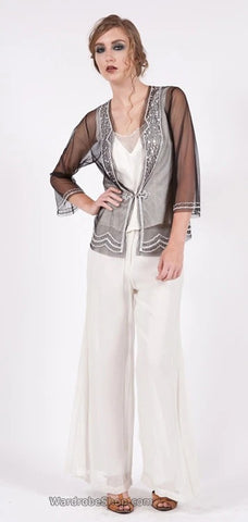 Nataya Tuxedo jacket and palazzo pants