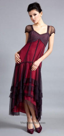 Carmen Dress in plum