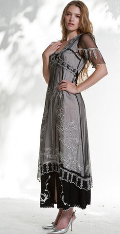 Vintage Inspired Titanic Gown in grey