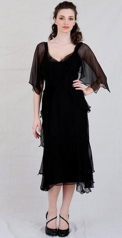 Vintage tango dress in Black