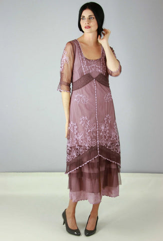 Titanic Dress in mauve