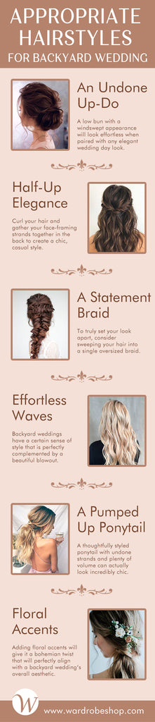 Appropriate Hairstyles for Backyard Wedding