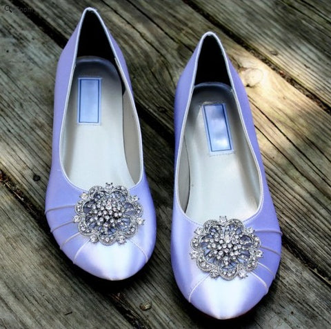 Vintage inspired ballet flats, Model "Lillian"