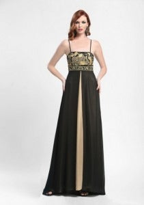 Empire Black Conga Bow Your Head Ball Gown by Sue Wong