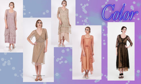How to choose the color for a vintage dress