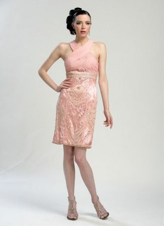 Pretty in Pink Bride Sue Wong Short Dress