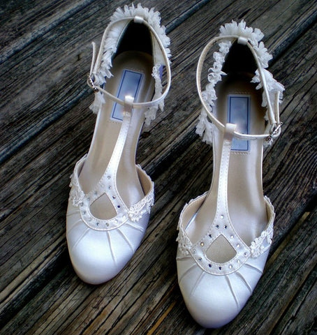 Ava flapper style wedding shoes