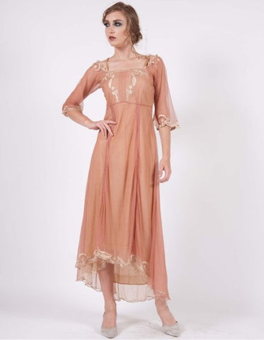 Tulle Empress Tea Party Dress in Rose-Gold by Nataya