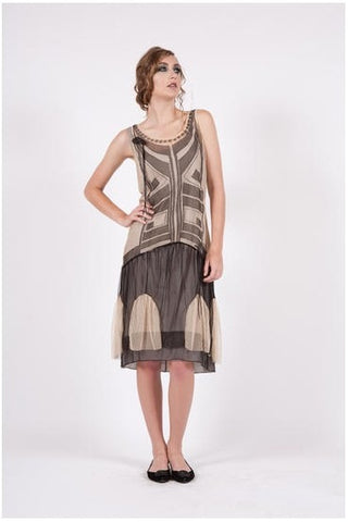 Gatsby tea lenght New Year Party Dress in black