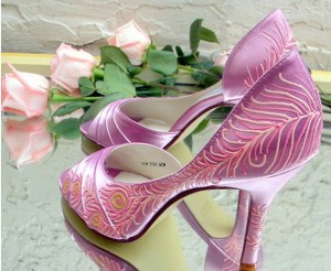 shoes in rose