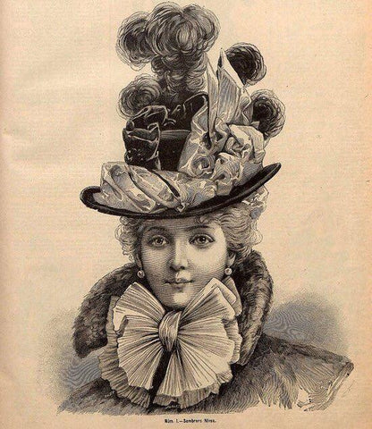 Victorian vintage inspired hats