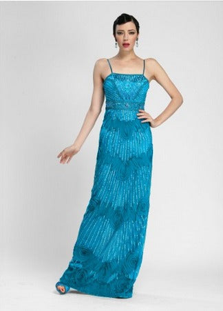 Teal Prom Dress by Sue Wong