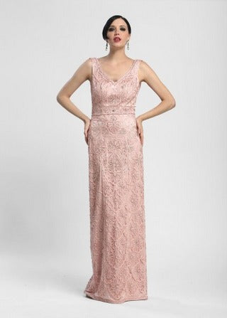 Pretty in Pink Bride Sue Wong Long Dress