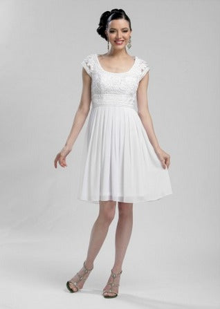  Sue Wong Cocktail short dress in white
