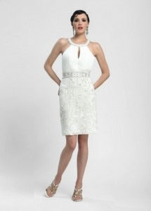 Flapper white vintage dress