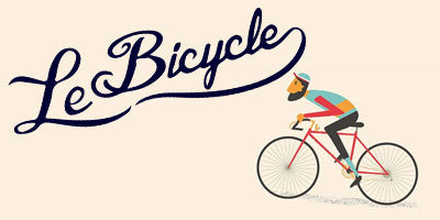 Le Bicycle Mens Giftware Logo bearded man on a bike