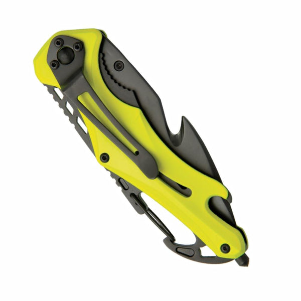 Baladéo® | Folding Knife Security / Emergency - Bright Yellow