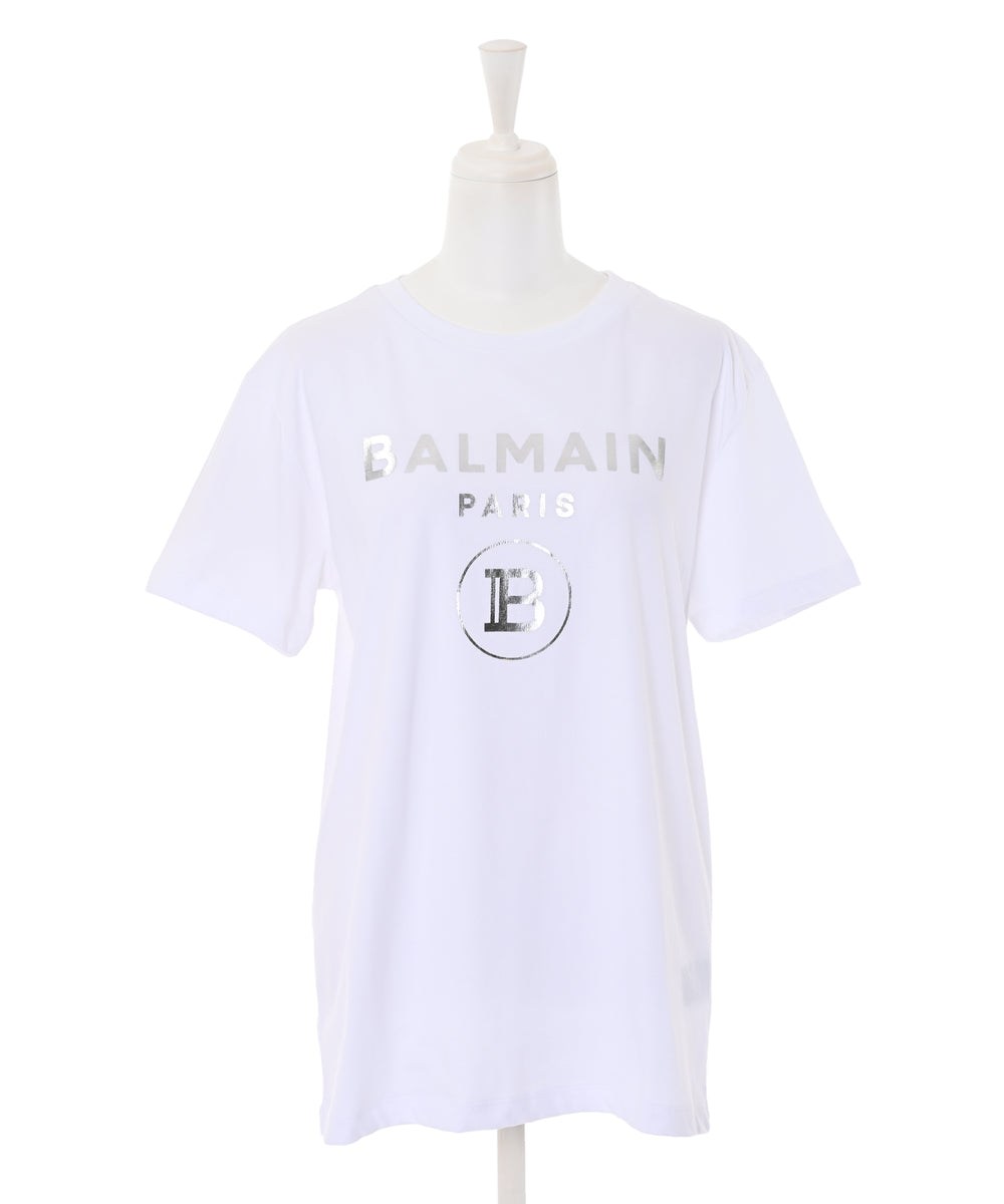 BALMAN バルマン Tシャツ ブラック シルバーロゴ Tシャツ