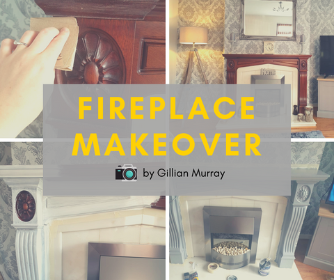 Fireplace DIY Makeover Grey