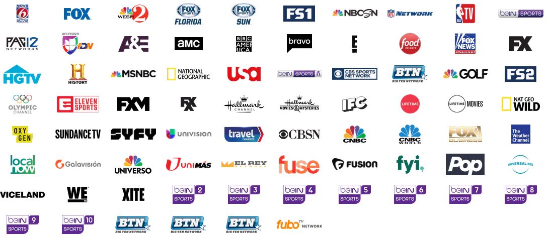 FuboTV Channel Lineup