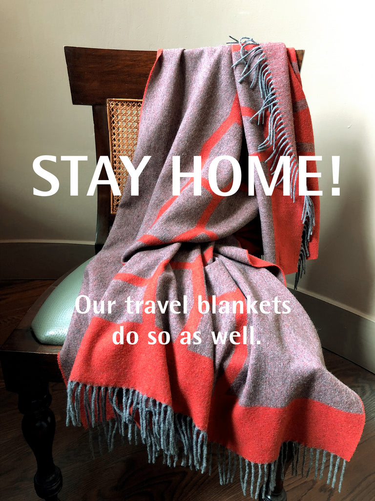 Blog Stay Home und Stay Safe Zuhause Wolldecken Accessoires Reisedecke im Zuhause