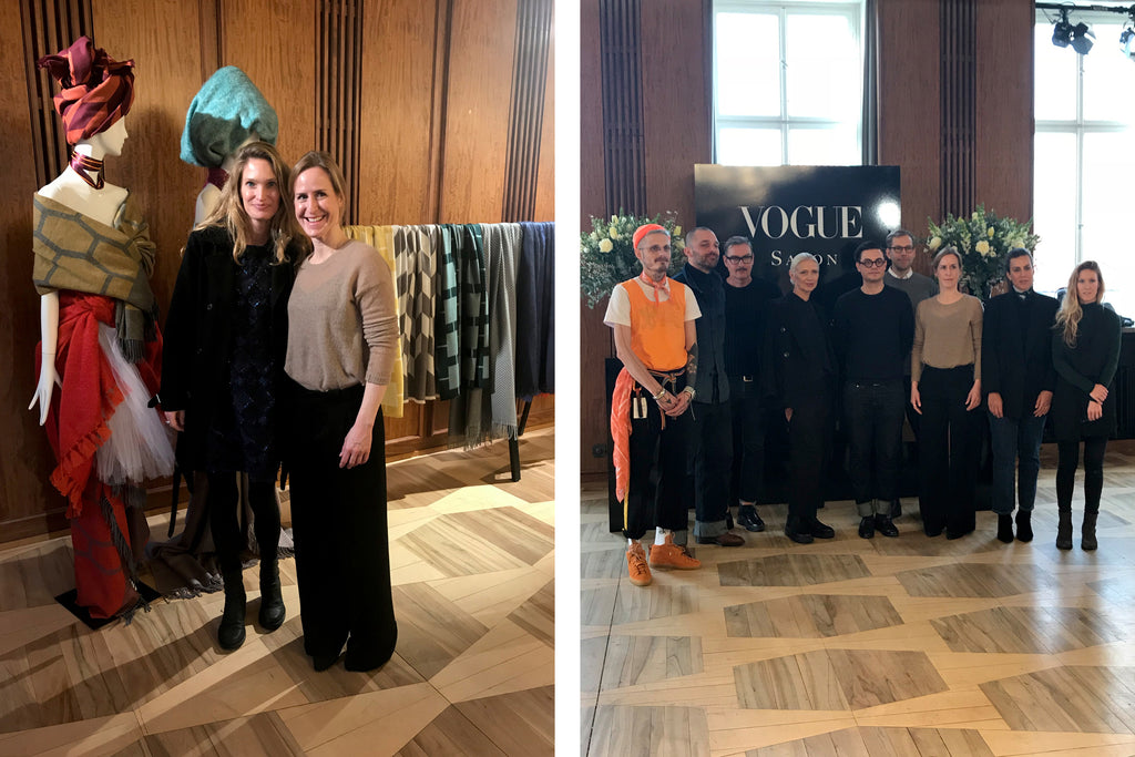 Blog Vogue Salon zur Fashion Week Berlin Designer Accessoires Wolldecken und Schals