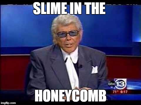 Houston meme slime in the icebox. Slime honey fermenting.