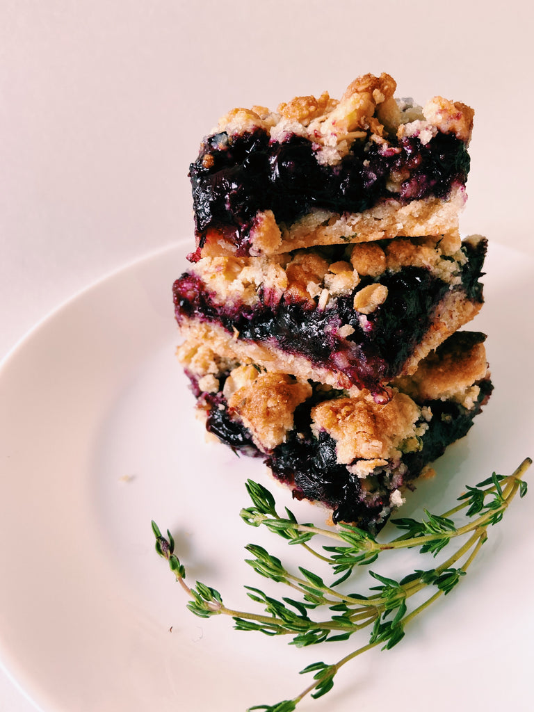 Lemon Thyme Blueberry Bar Stack