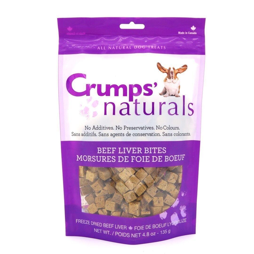 Crumps Naturals Beef Liver Bites 135g Vetopia