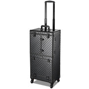 Byootique Black Rolling Hair Stylist Barber Case Organizer Stroage Trolley