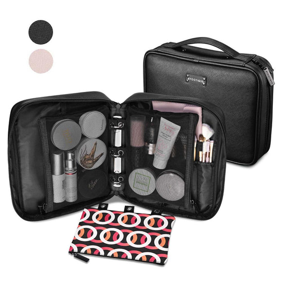 Byootique Essential Loose-Leaf Binder Makeup Bag Cosmetic Organizer