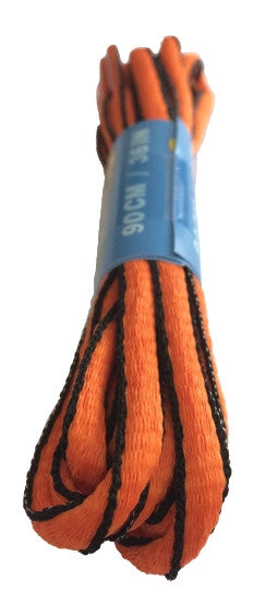 orange and blue shoelaces