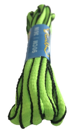 neon green oval shoelaces
