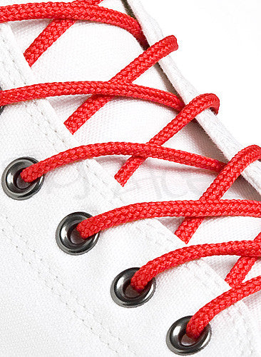 Round Red Shoe Boot Laces – Big Laces