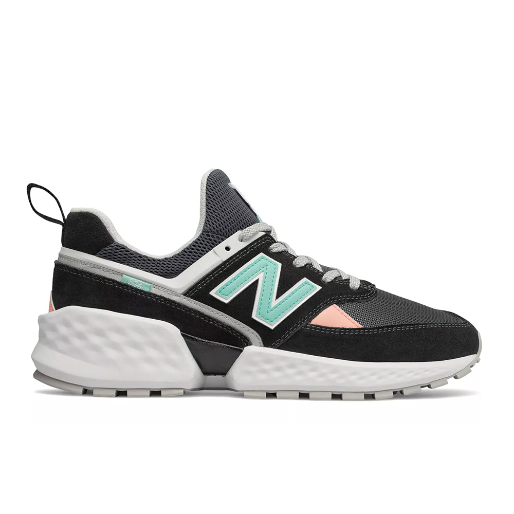 new balance 574 white black